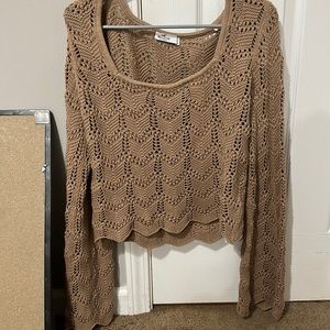 Hollister Crotchet Sweater Top